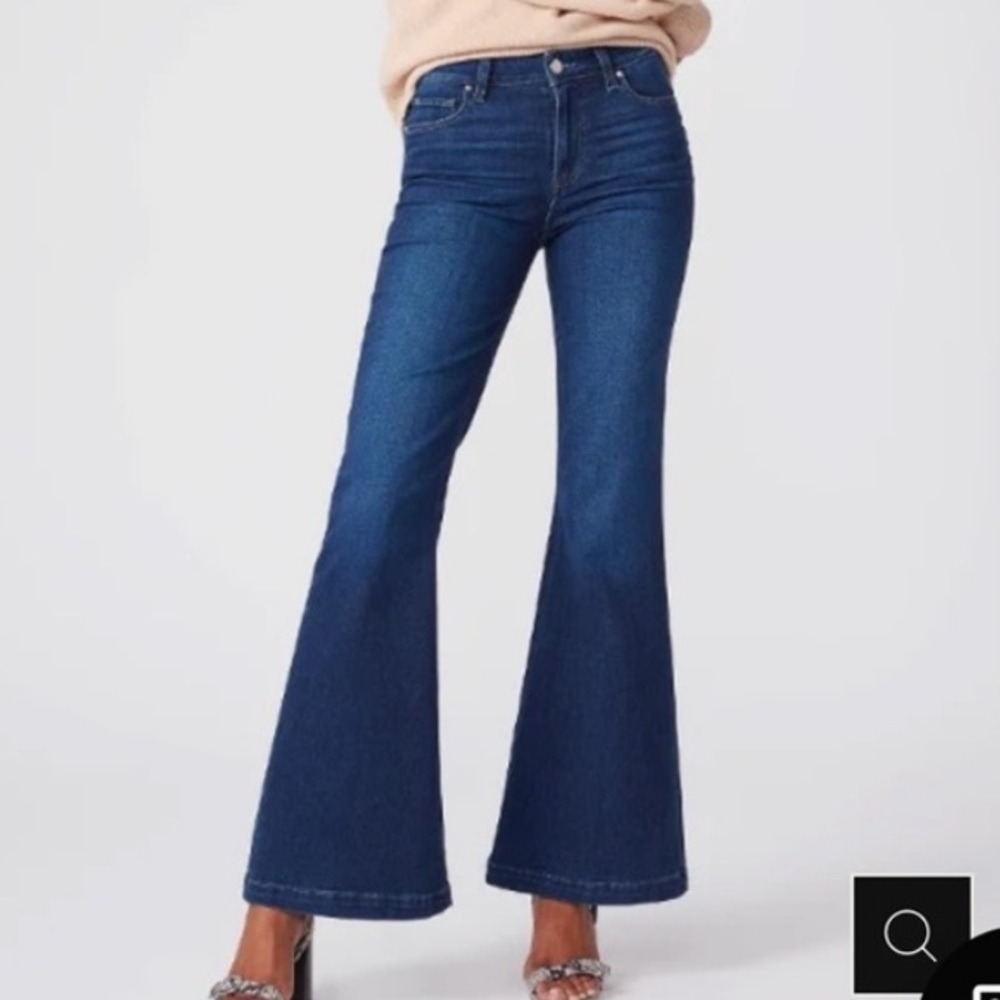 PAIGE Genevieve Flare Blue Jeans